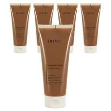 LIFENET 溫和蜜糖身體磨砂膏 椰子香草, 200g, 5個