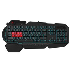 A4TECH 雙飛燕 bloodY 血手幽靈 電競鍵盤, 黑色, 8光軸, B318