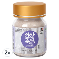 Insan 죽염 9회 자죽염 분말, 60g, 2개