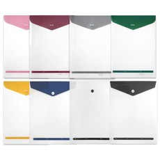 ELITE 直式口袋文件夾 混合8款組, 隨機出貨, 1套