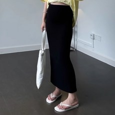 데이소이 심플핏 임산부용 H라인 롱스커트