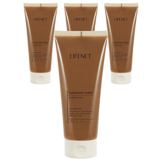LIFENET 溫和蜜糖身體磨砂膏 依蘭伊蘭, 200g, 4個