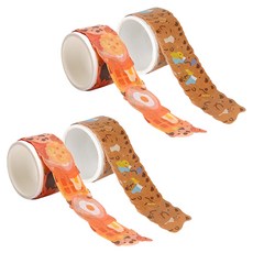 indi.k 紙膠帶 小熊出遊 + 麵包店組合, 混色, 2套