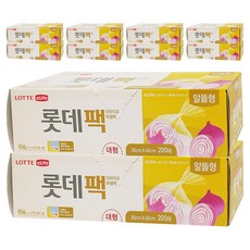 롯데이라이프 위생팩 알뜰형, 대(L), 200개입, 10개
