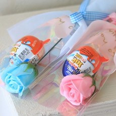 Scent Basket Sweet Bonbon 健達出奇蛋單支花束2件組, 天空藍, 糖果粉