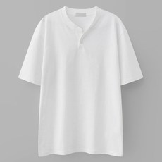 M.N.C 男士透氣大尺碼亨利領竹節棉短袖T恤 MDST804RR