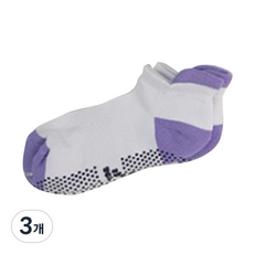 코러스라인 입술배색양말, 보라, 3개