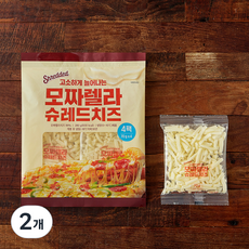 고소하게 늘어나는 모짜렐라 슈레드치즈, 70g, 4개입, 2개