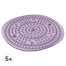 마메 논슬립 발바닥 마사지 지압매트 55cm, 퍼플, 5개