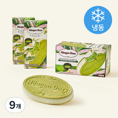 하겐다즈 크리스피 샌드위치 그린티 아이스크림 (냉동), 9개, 1개입, 60ml