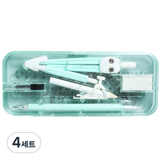 歐樂天使製圖用校園尺9件組 + 筆袋組, 4套