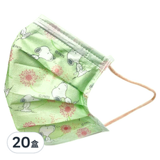 KOgi 宏瑋 史努比平面口罩 14.5 x 9cm, 蒲公英, 10片, 20盒