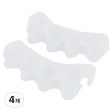 Adela 貼合腳趾固定分離器 透明, 4個