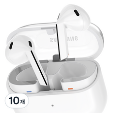 요거 메탈 갤럭시 버즈 철가루 방지 스티커, 실버, 10개, 갤럭시 버즈3