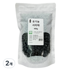 상생촌 유기농 서리태, 400g, 2개