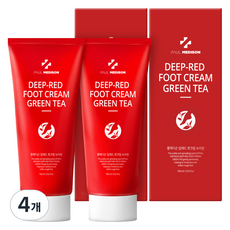 PAUL MEDISON Deep Red 護足霜 綠茶香 100ml, 1入, 4個