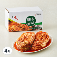 인우 늘맛난 배추김치, 3kg, 4개