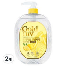 GoldLuv 醋檸檬經典廚房洗潔精 檸檬香, 2個, 1L