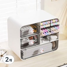 Raktok Market 兔子豬豬多功能收納盒, 白色兔, 2個