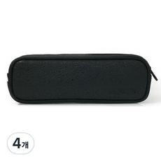 룬룬 263 스톤 라운드 펜케이스, 블랙, 4개