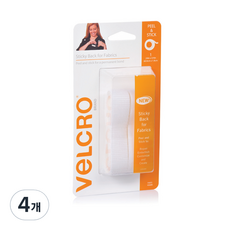 VeLCRO 威扣 白色布料捲, 4個