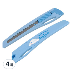 바이하츠 시나모롤 컷터칼 소 SCT-S, 하늘, 4개