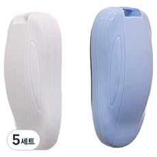 에브리체 언박싱 자석 택배 커터칼 미니 2종 세트, 5세트, 화이트, 스카이