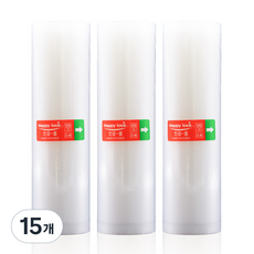 해피락 진공 포장지 중형롤 20cm x 6m, 15개