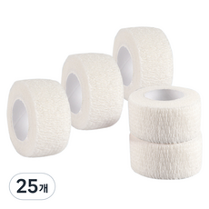 헬씨샵 핑거 탄력 압박밴드 테이프 화이트 2.5 x 4.5 cm, 1개입, 25개