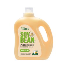 GREEN 綠的 植系洗衣精 植萃抗菌 大豆+鳳梨酵素複合潔淨配方, 1.8L, 1瓶