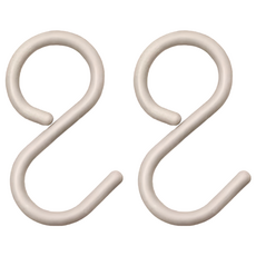 SHIMOYAMA 防掉型多功能S型掛勾 大 2個, 1組, 灰色