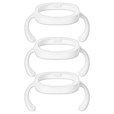 soonsooa Hegen奶瓶適用奶瓶防滑把手, 3個, 白色