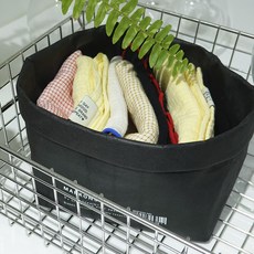 MARRONS 紙編籃, 黑色, 2個