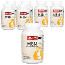 Jarrow FORMULAS 賈羅公式 MSM素食膠囊, 100顆, 7個