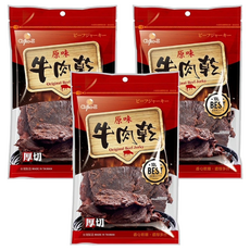 Chiao-E 巧益 原味牛肉乾, 70g, 3包