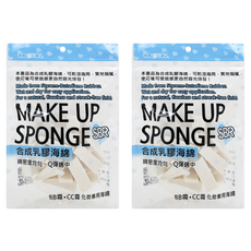 台灣 COSMOS NO.9專業海綿 30入, 小三角白色, 2包