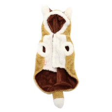 PET PARADISE 寵物衣服 連帽變身狐狸, 3S, 1件