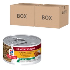 Hill's 希爾思 SCIENCE DIET 幼貓 健康美饌主食罐, 香烤雞肉燴米飯, 2.8oz, 12罐