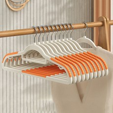 無痕防滑可旋轉衣架, 橘色, 20個