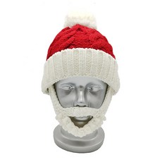 派對皇后 聖誕老人帽鬍子面具 小號, 1個, 單一顏色