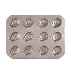 Hanomad 鯛魚燒瑪德蓮烤盤 12格 金色, 1個