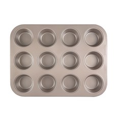 Hanomad 金色12格瑪芬烤盤, 1個