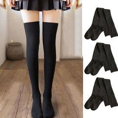 IT'S GOOD 10 女款柔軟保暖刷毛過膝襪及膝襪 3雙組