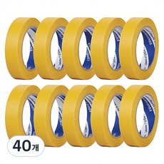 OON 마스킹 테이프 노란색 15mm, 40개