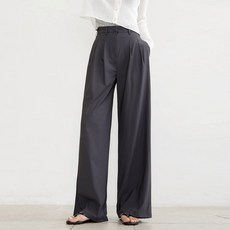 andstyle 女款 短版/基本/長版 第8彈 涼感雙褶寬版西裝褲 264661