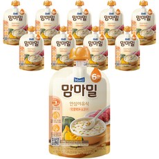 맘마밀 안심이유식 6개월부터, 100g, 10개, 단호박과 소고기