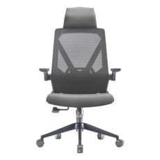 DEPE 電腦椅 辦公椅 電競椅, 黑框全黑, 人體工學設計, 透氣網布, 可調節頭枕腰靠, 不適用