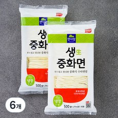 면사랑 생 중화면, 500g, 6개