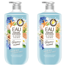 EAU 淨耀 香水沐浴乳 海島風情, 1L, 2瓶