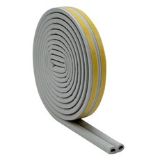 HANIL 多用途D型縫隙密封膠條 灰色 10m, 1個